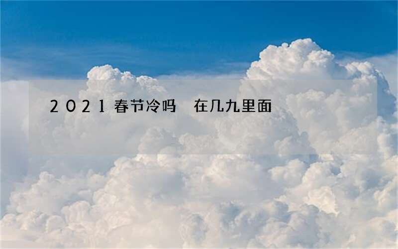 2021春节冷吗 在几九里面